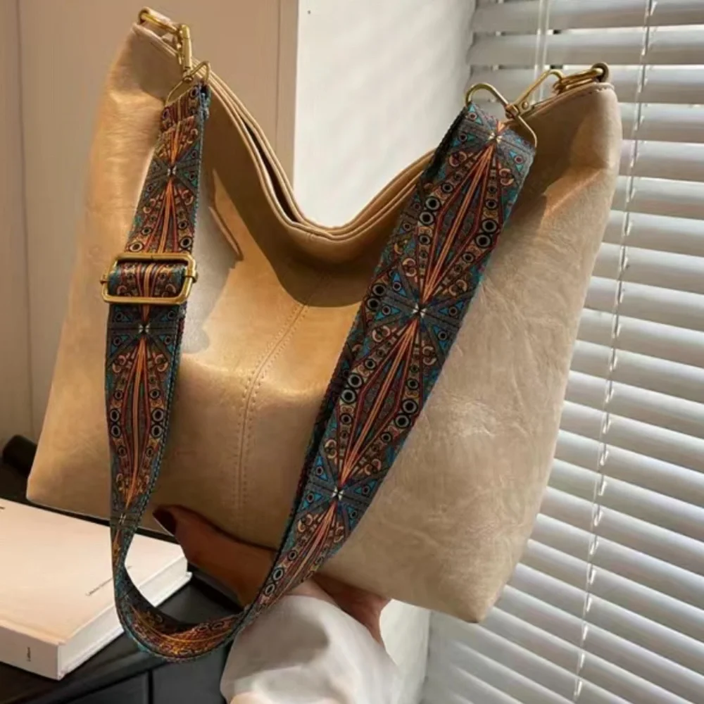NEW-Zen Bohemian Milano Toffee Vegan Crossbody Bag- Boho Chic Decorative Strap - Picture 1 of 16